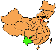 Yunnan province (highlighted)